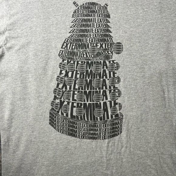 Doctor Who Adult New T-Shirt - XL- Dalek Made of Hundreds of Show Quotes - Picture 2 of 5
